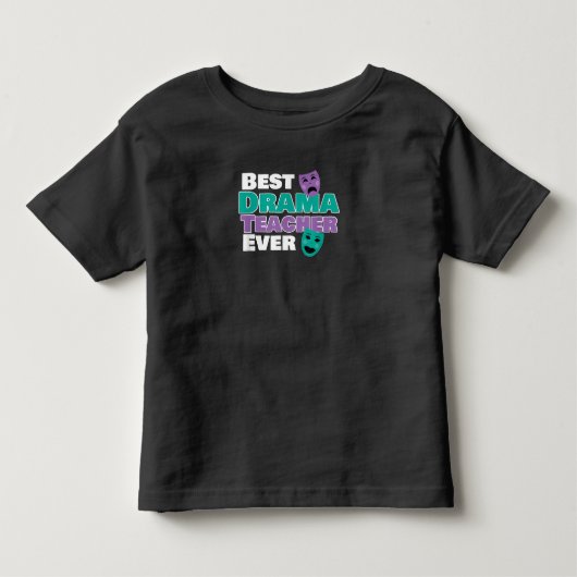 Beste dramaleraar ooit na acteercoach kinder shirts (Voorkant)