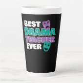 Beste dramaleraar ooit na acteercoach latte mok (Voorkant)