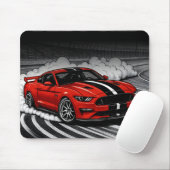 Beste Drift Auto Rode Spier Muismat (Met muis)