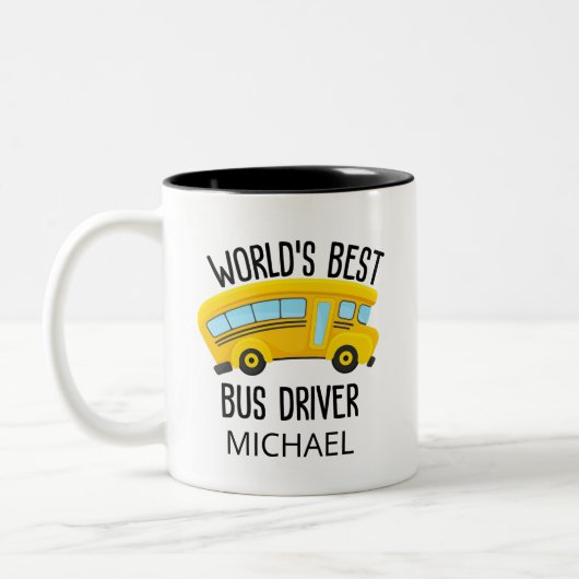 Beste driver ter wereld tweekleurige koffiemok (Links)