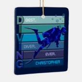 Beste duiker ooit voor mannen keramisch ornament (Rechts)
