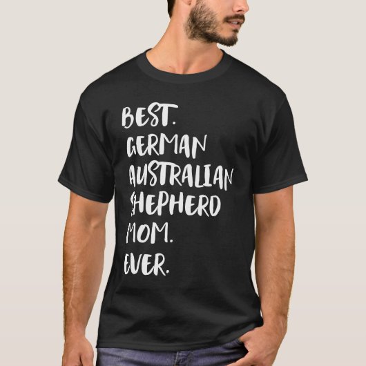 Beste Duitse Australische Herdersmoeder Ooit T-shirt (Voorkant)