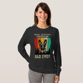 beste Duitse herder pap ooit Vaderdag T-shirt (Voorkant volledig)