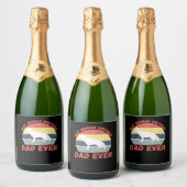 Beste Duitse Herder vader ooit citeren Grappige He Sparkling Wijnetiket (Flessen)