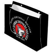 Beste Duitse herder vader ooit verjaardagscadeau Groot Cadeauzakje (Voorkant Gekanteld)