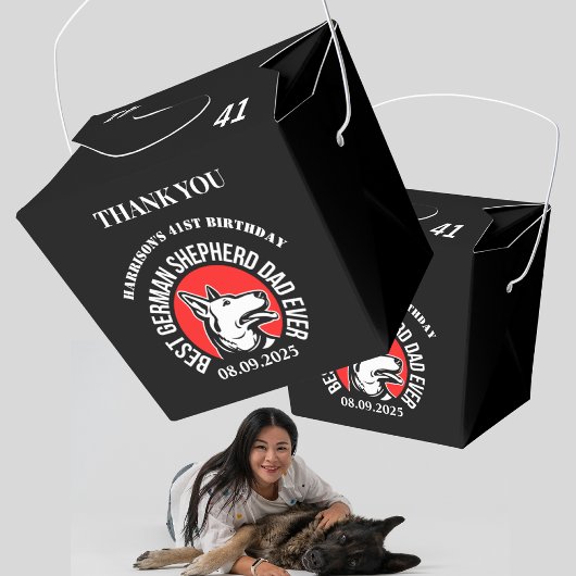 Beste Duitse herder vader ooit voorkeur dozen Bedankdoosjes