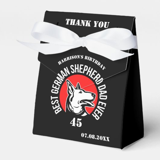 Beste Duitse herder vader ooit voorkeur dozen Bedankdoosjes (Voorkant Zijde)