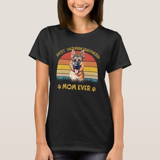  beste Duitse herdermoeder ooit voor moeder T-shirt (Voorkant)