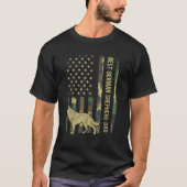 Beste Duitse Herdershond Vader Camouflage Ameri vo T-shirt (Voorkant)