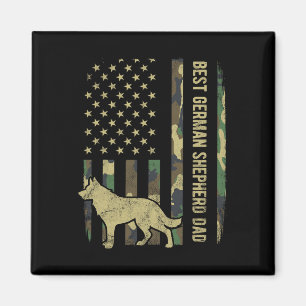 Beste Duitse Herdershond Vader Camouflage Amerikaa Magneet