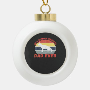 Beste Duitse Herdershond vader ooit citaat Grappig Keramische Bal Ornament