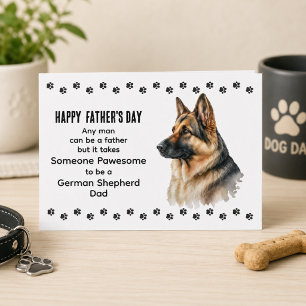 Beste Duitse Herdershond Vader Vaderdag Maatwerk Feestdagenkaart