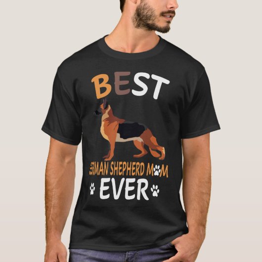 Beste Duitse Herdersmoeder Ooit T-shirt (Voorkant)