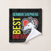 Beste Duitse herdervader ooit  Bad Handdoek (Wasdoekje)