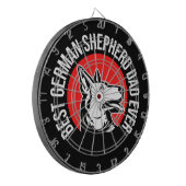 Beste Duitse herdervader ooit Dartbord (Voorkant Links)