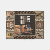 Beste Duitse herdervader ooit Fleece Deken (Voorkant (Horizontaal))