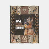Beste Duitse herdervader ooit Fleece Deken (Voorkant)