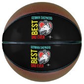 Beste Duitse herdervader ooit, hond pap Gift Basketbal (Voorkant)