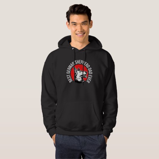 Beste Duitse herdervader ooit Hoodie (Voorkant volledig)