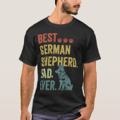 Beste Duitse herdervader ooit T-shirt (Voorkant)