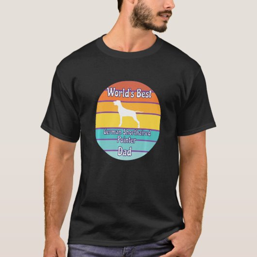 Beste Duitse Shorthaired Pointer-vader ter wereld T-shirt (Voorkant)