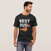 Beste Duo Funny Fried Chicken Watermelon T Shirt (Voorkant volledig)