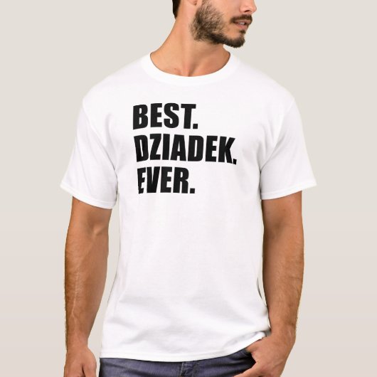 Beste Dziadek Ever T-shirt (Voorkant)