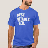 Beste Dziadek ooit Poolse grootvader T-shirt (Voorkant)