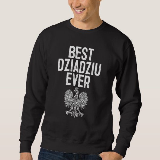 Beste Dziadziu ooit Polish Eagle Shirt (Voorkant)