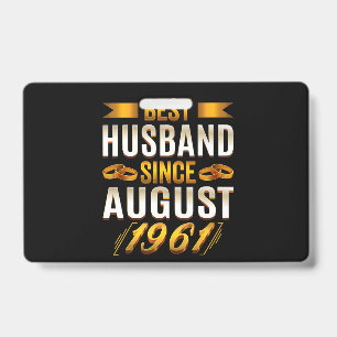 Beste echtgenoot grappig 59ste verjaardag ouders badge