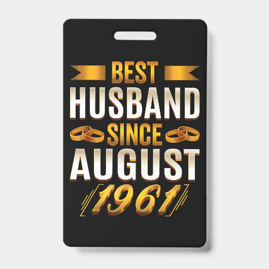 Beste echtgenoot grappig 59ste verjaardag ouders badge (Voorzijde)