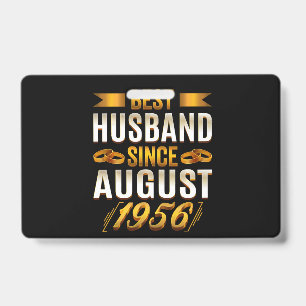 Beste echtgenoot grappige trouwdag vrouw badge
