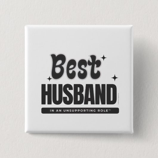 BESTE ECHTGENOOT in een bijrol- Vierkante Button 5,1 Cm (Voorkant)