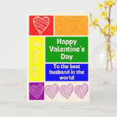 Beste echtgenoot LGBT Pride Valentijnsdag kaart (Gele Bloem)