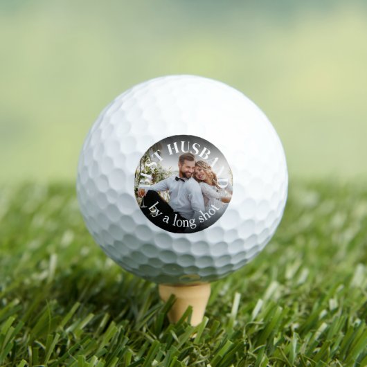 Beste ECHTGENOOT Liefde Foto Golfballen (Insitu Shirt)