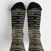 Beste echtgenoot ooit | Bruine droom abstracte sok (Top)