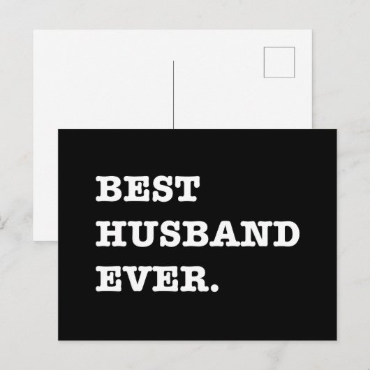 Beste echtgenoot ooit cadeau voor verjaardag Valen Briefkaart (Voorkant / Achterkant)