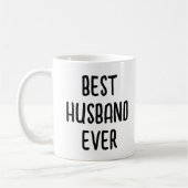 Beste echtgenoot ooit Cadeaus van vrouw Verjaardag Koffiemok (Links)