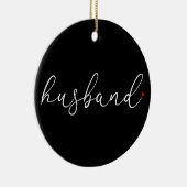 Beste Echtgenoot Ooit Definitie Script Rode Liefde Keramisch Ornament (Rechts)