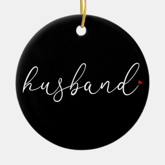 Beste Echtgenoot Ooit Definitie Script Rode Liefde Keramisch Ornament (Voorkant)