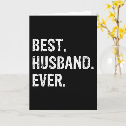 Beste echtgenoot ooit kaart (Gele Bloem)
