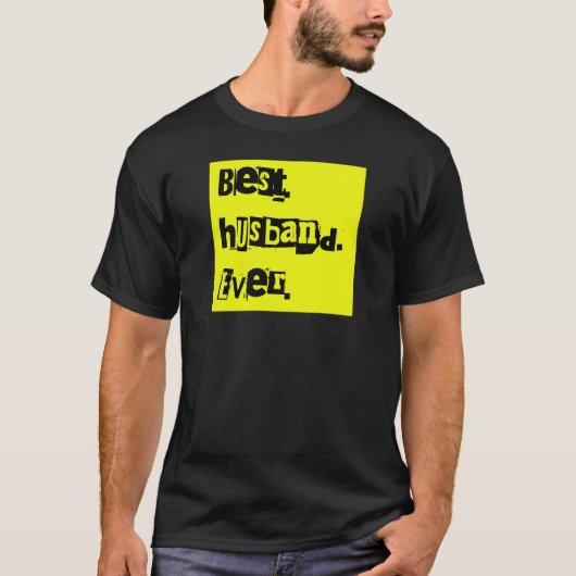 Beste echtgenoot ooit Punk Rock-tekst T-shirt (Voorkant)