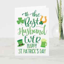 Beste echtgenoot ooit voor St. Patrick's Day Kaart
