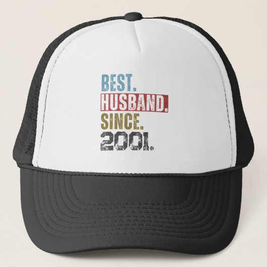 BESTE ECHTGENOOT SINDS 2001 GEPERSONALISEERD TRUCKER PET (Voorkant)