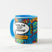 Beste echtgenoot ter wereld Fun Persoonlijke naam Mok (Voorkant links)