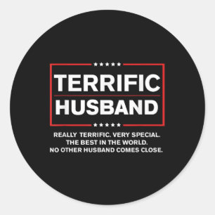 Beste echtgenoot Trump 2024 - Geweldige echtgenoot Ronde Sticker