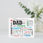 Beste echtgenoot wordcloud 💙 Romantisch cadeau vo Briefkaart (Staand voorkant)