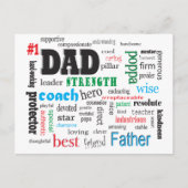 Beste echtgenoot wordcloud 💙 Romantisch cadeau vo Briefkaart (Voorkant)