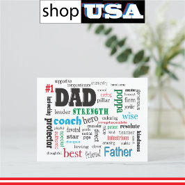 Beste echtgenoot wordcloud 💙 Romantisch cadeau vo Briefkaart