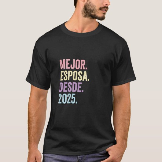 Beste Echtgenote Sinds 2025 T-shirt (Voorkant)
